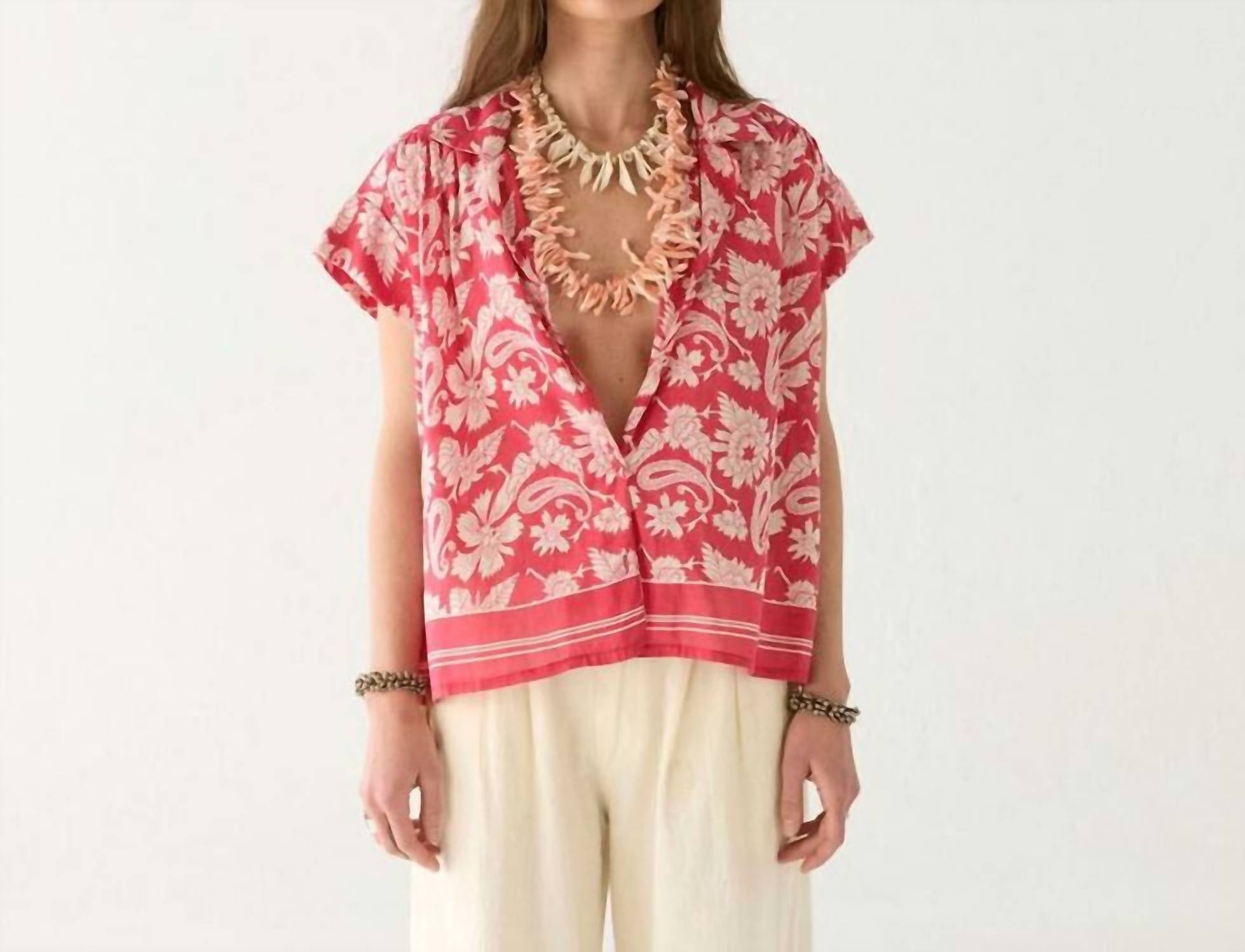 Maison Hotel - Bobby Cap Sleeve Blouse