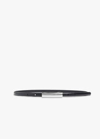 Favorite Daughter Women's Leather Lady Belt in black silver - women's accessory