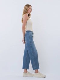 Vervet By Flying Monkey - Pull on Waistband Barrel Jeans