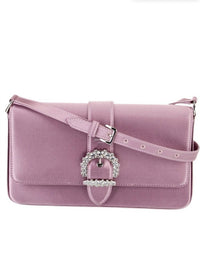 Jimmy Choo - Women's Cheri Crystal Embellished Satin Shoulder Bag