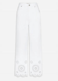 Frame - The Eyelet Wide Flare Pant