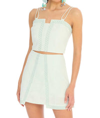 ALLISON NEW YORK Colette Tank in mint - women's tank top - detail view
