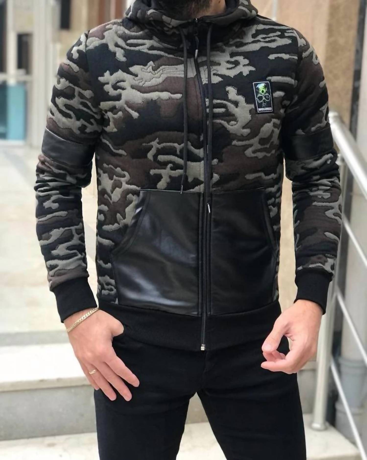 United Garments - Men's Long Sleeves Hoody Sweatshirt