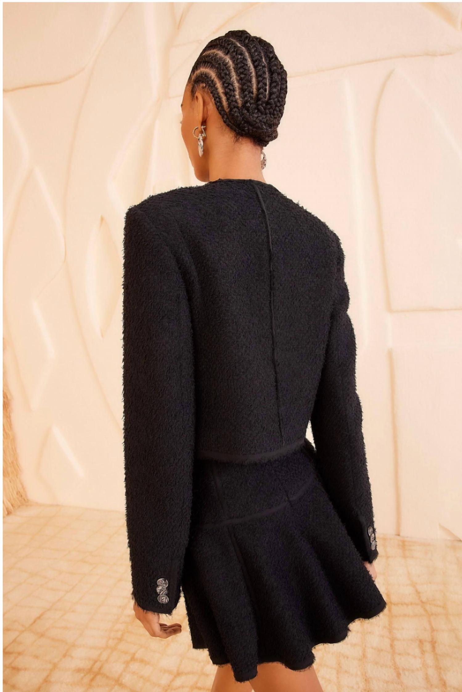 Ulla Johnson Brynn Jacket in noir - women's jacket - alternate view