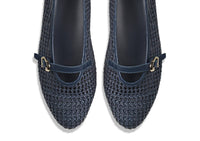 Blublonc - Women's Natalie Mary Jane Strap Detail Flats