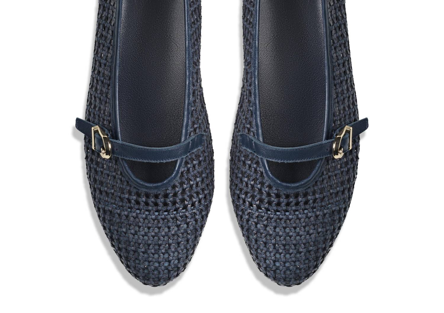 Blublonc - Women's Natalie Mary Jane Strap Detail Flats