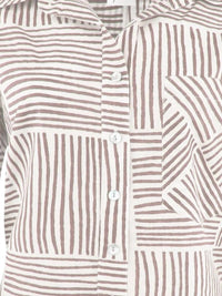 Finley Women's Andie Boyfriend Shirt in gold - women's shirt - detail view