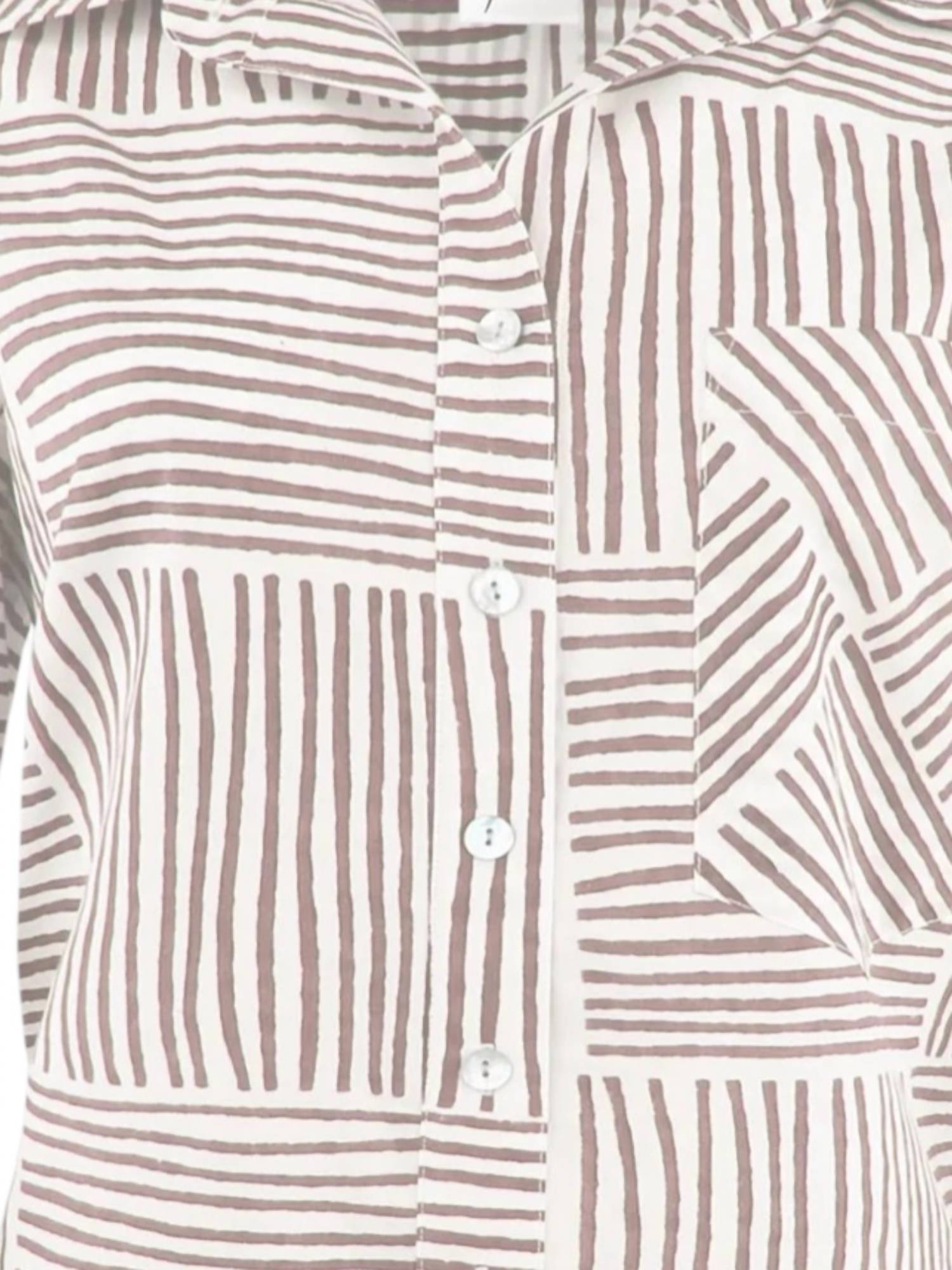 Finley Women's Andie Boyfriend Shirt in gold - women's shirt - detail view