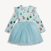 magnetic me Snow Excited Tutu Magnetic Dress in blue - kids' dress - detail view