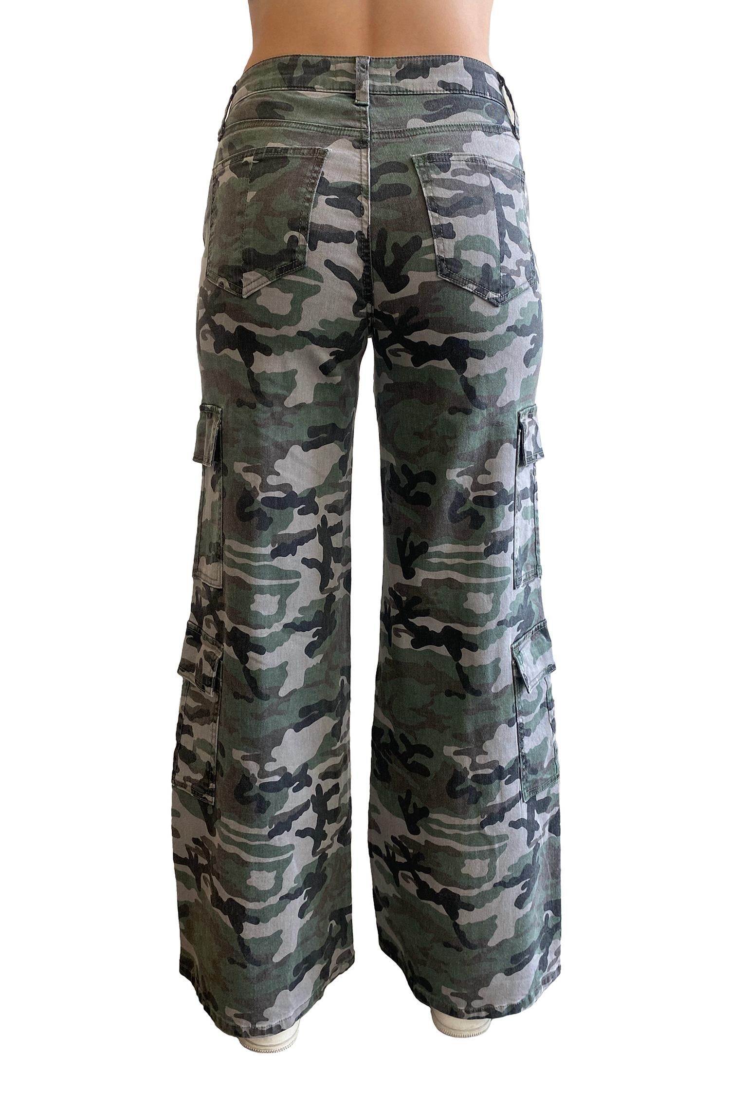 Prosperity Denim - Gina Straight Camo Cargo Pants