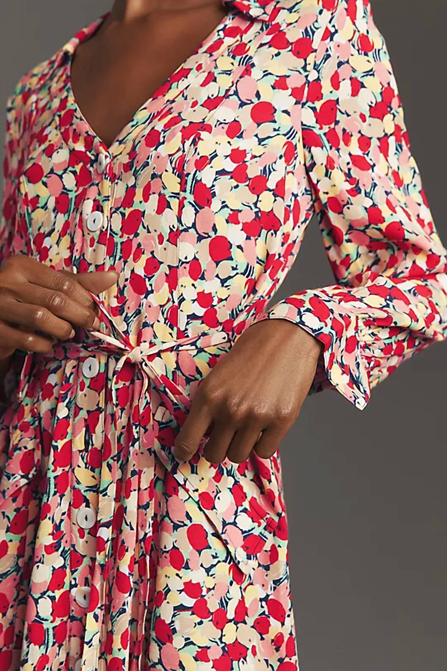 Rixo - Olina Floral Collared Mini Dress