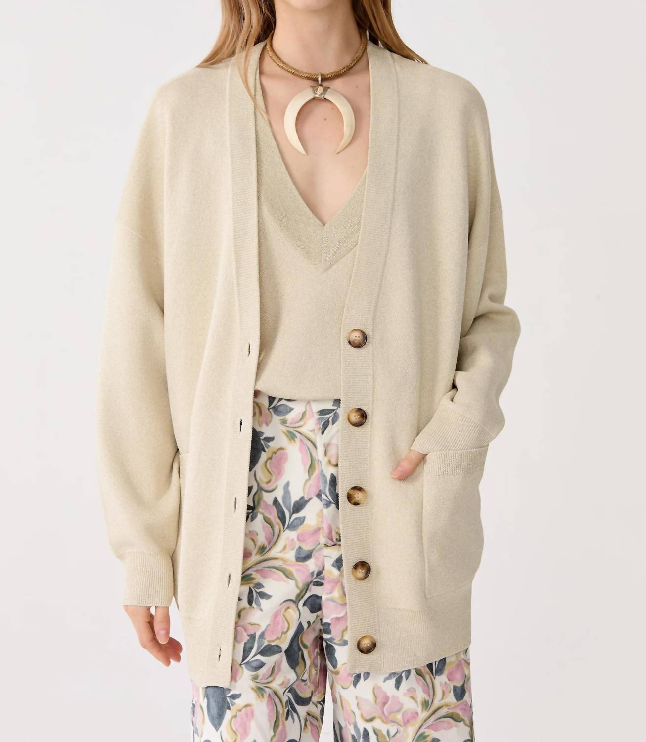Lanhtropy - Aspen Lurex Cardigan
