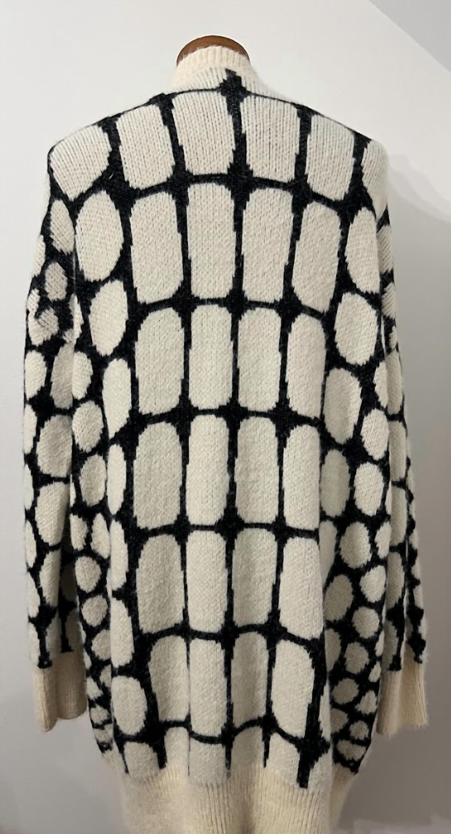Coco + Carmen - Women's Abstract Print Cardigan