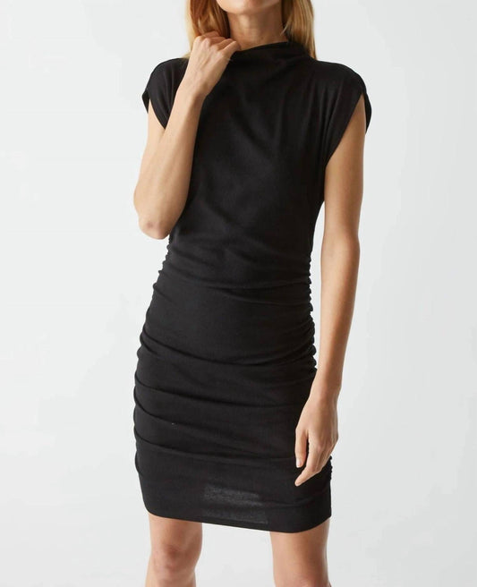 Michael Stars - Gia Ribbed Power Shoulder Dress