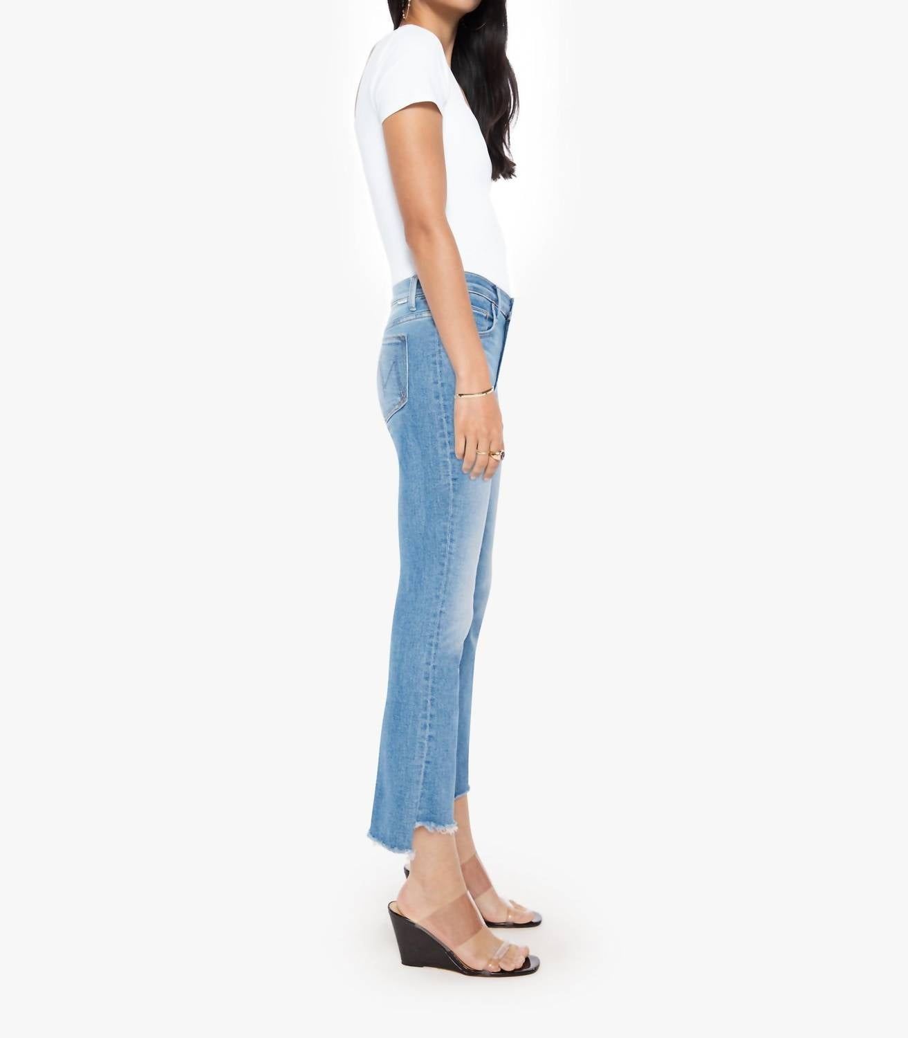 Mother - Insider Crop Step Fray Bootcut Jeans