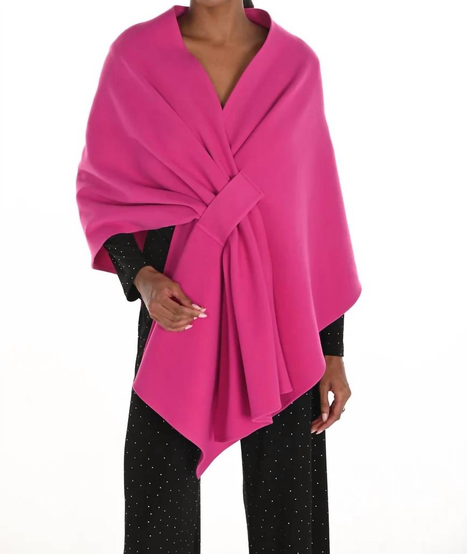Frank Lyman - Wisteria Woven V-neck Cape