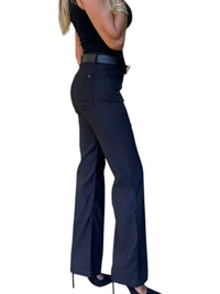 BEVY FLOG Amy Jeans in black stripe - women's jeans - alternate view