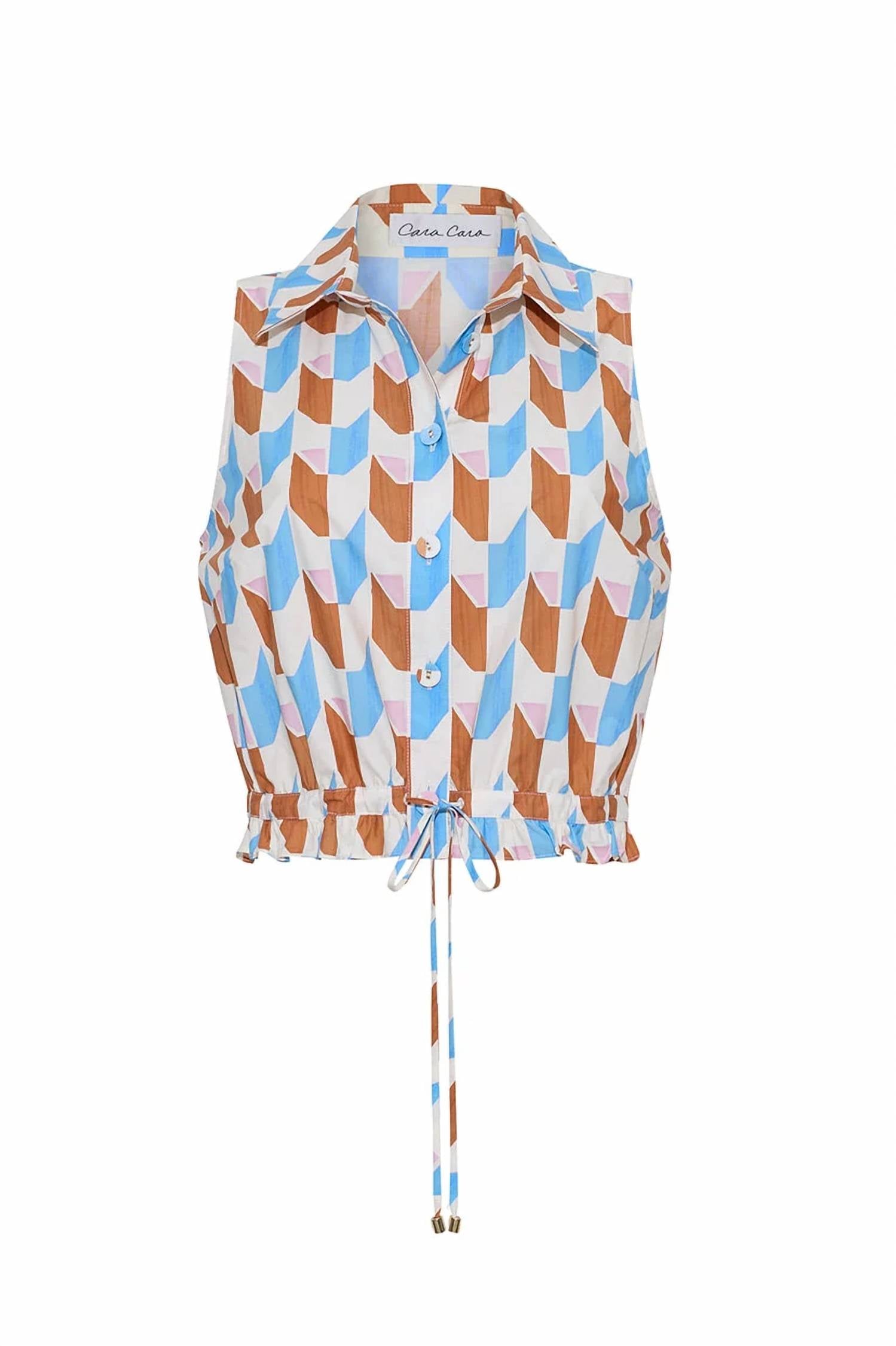 Cara Cara - Collared Sleeveless Hannah Top
