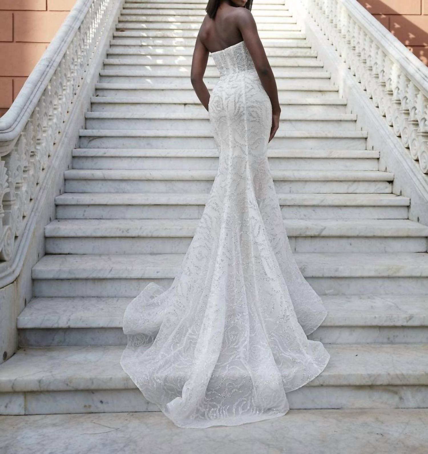 Demetrios - Tulle Fit And Flare Gown