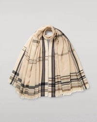 Johnstons of Elgin Unisex Helmina Scarf in natural - women's scarf