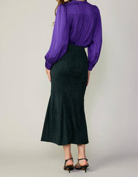 Current Air - Vegan Suede Fishtail Skirt