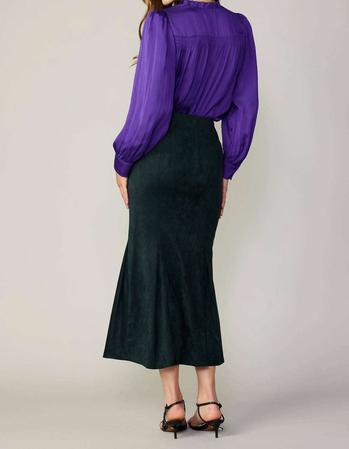 Current Air - Vegan Suede Fishtail Skirt