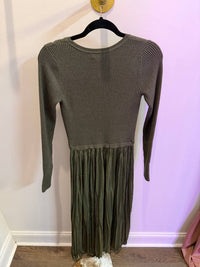 Skies Are Blue - Women's Crewneck Pleated Dress