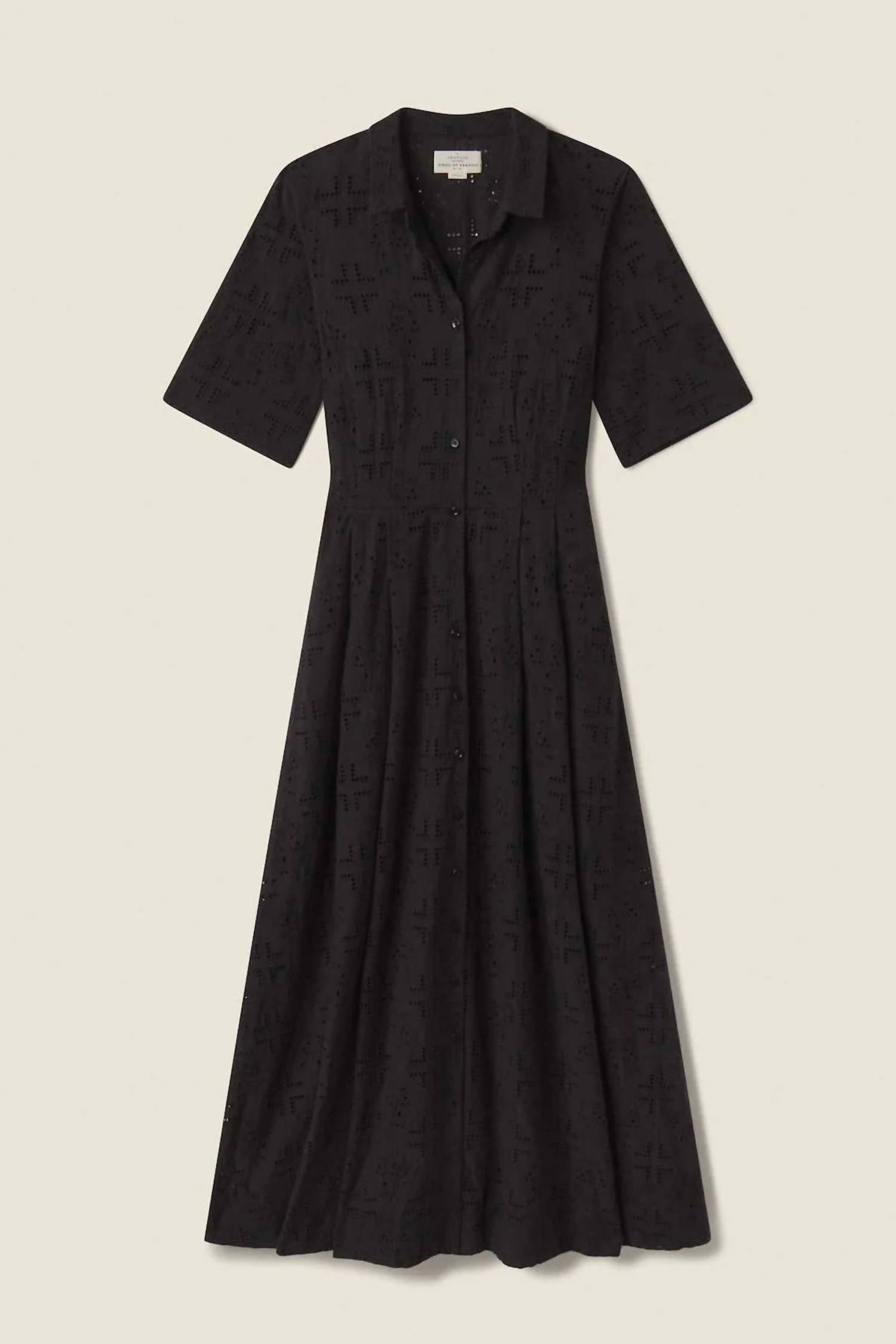 TROVATA Aster Dress in black handkerchief - women's dress - view 4