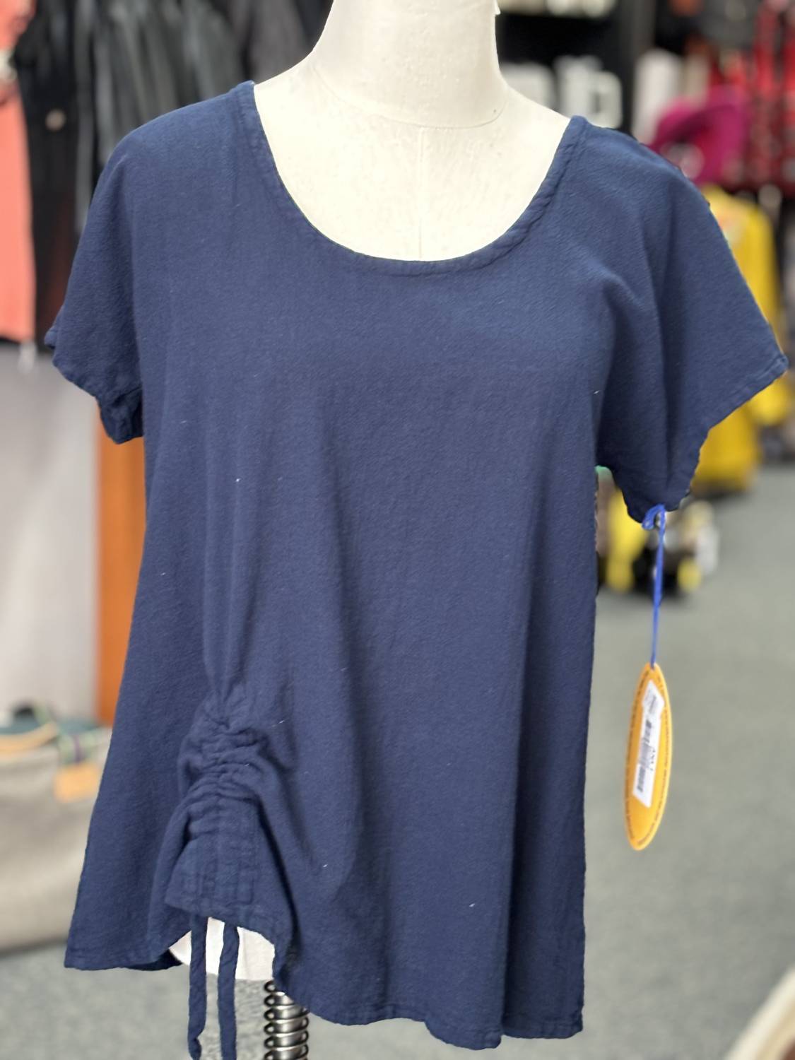 Oh My Gauze! Ana Top in sapphire - women's t-shirt - detail view