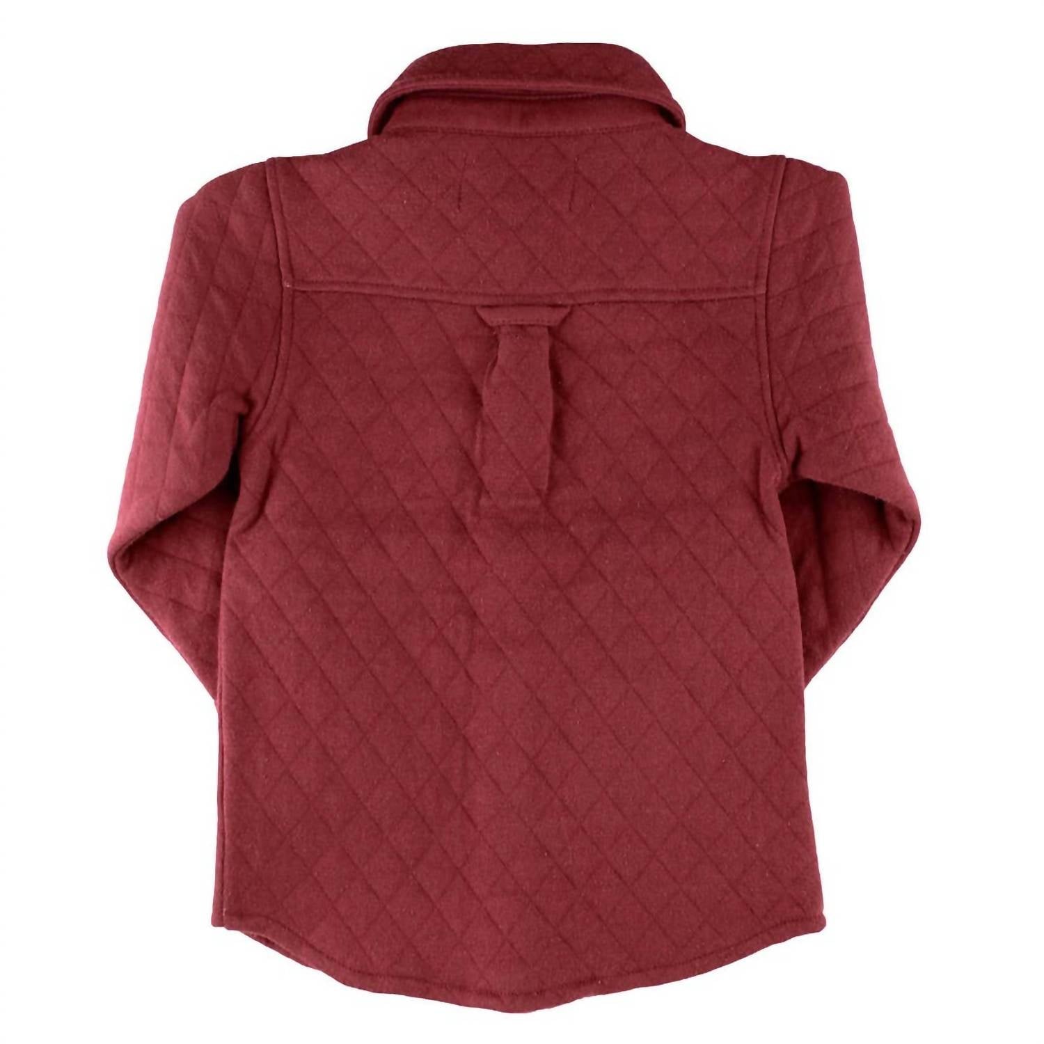 Rufflebutts - Boy's Quilted Knit Long Sleeve Button Down Shirt