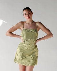 Emory Park - Electric Bloom Crochet Mini Dress