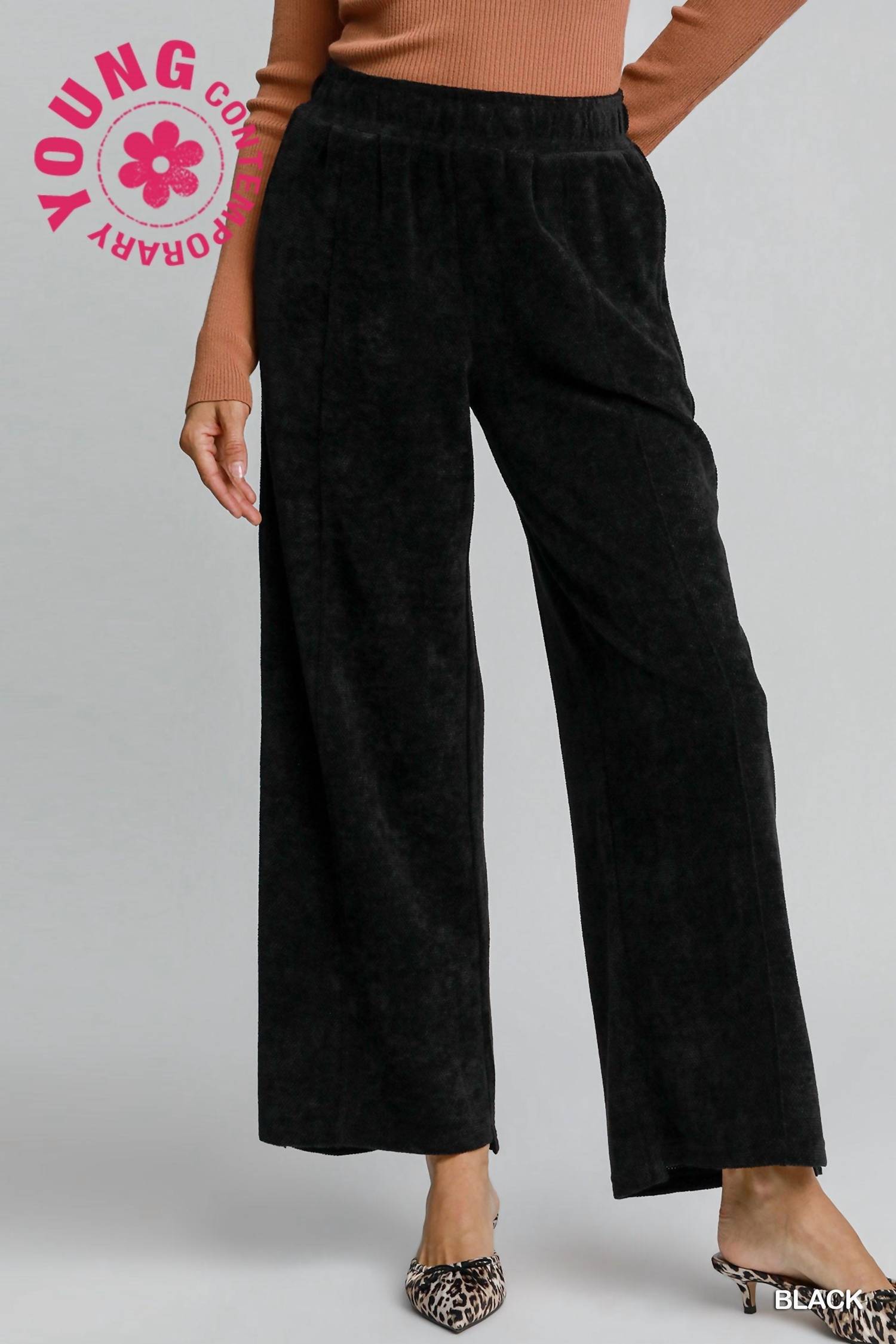 Umgee - Women's Chenille Pants