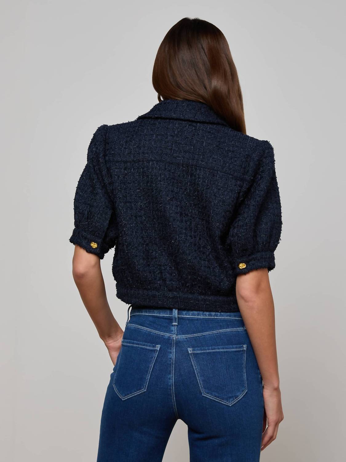 L'Agence - Women's Cove Crop Short Sleeve Jacket