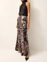 Marie Oliver Odessa Skirt in euphoria sequin - women's skirt - alternate view