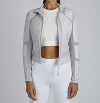 Blanc Noir - Classic Mesh Moto Jacket