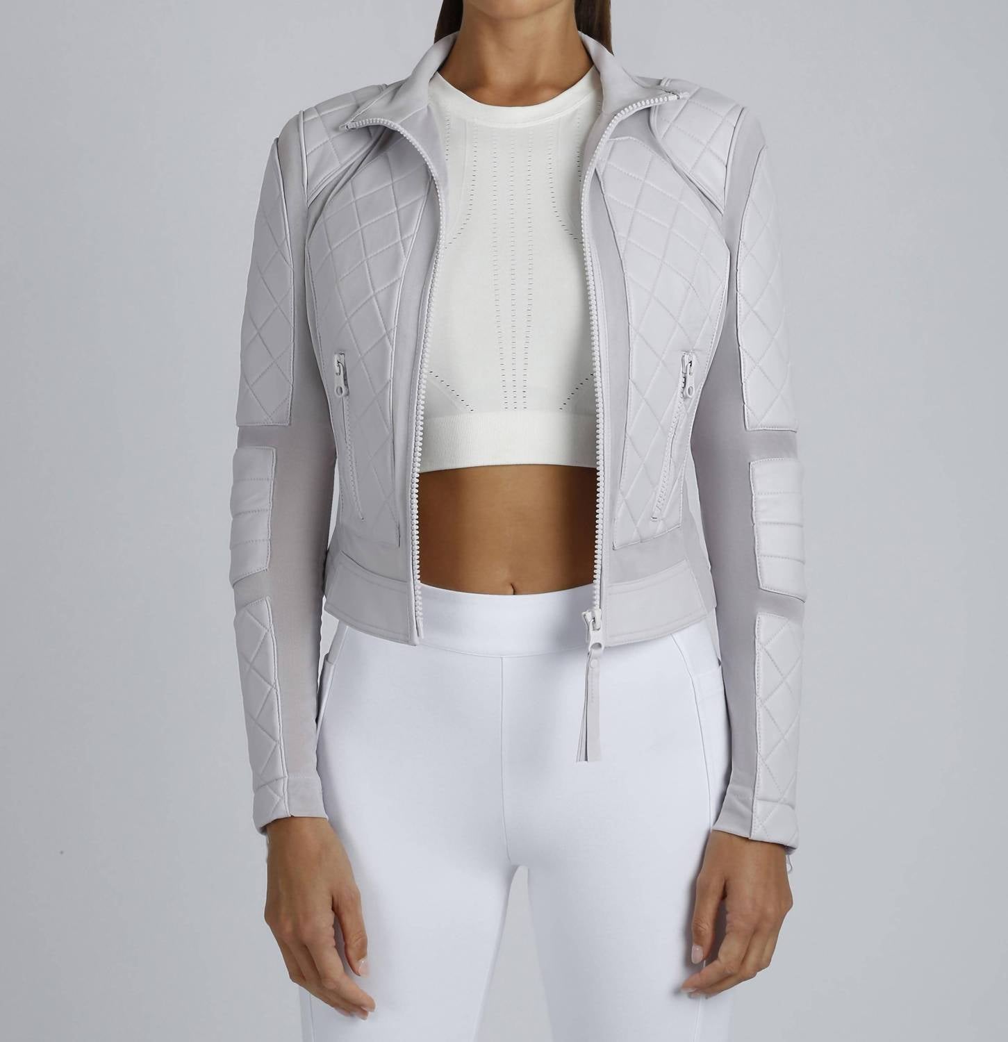 Blanc Noir - Classic Mesh Moto Jacket
