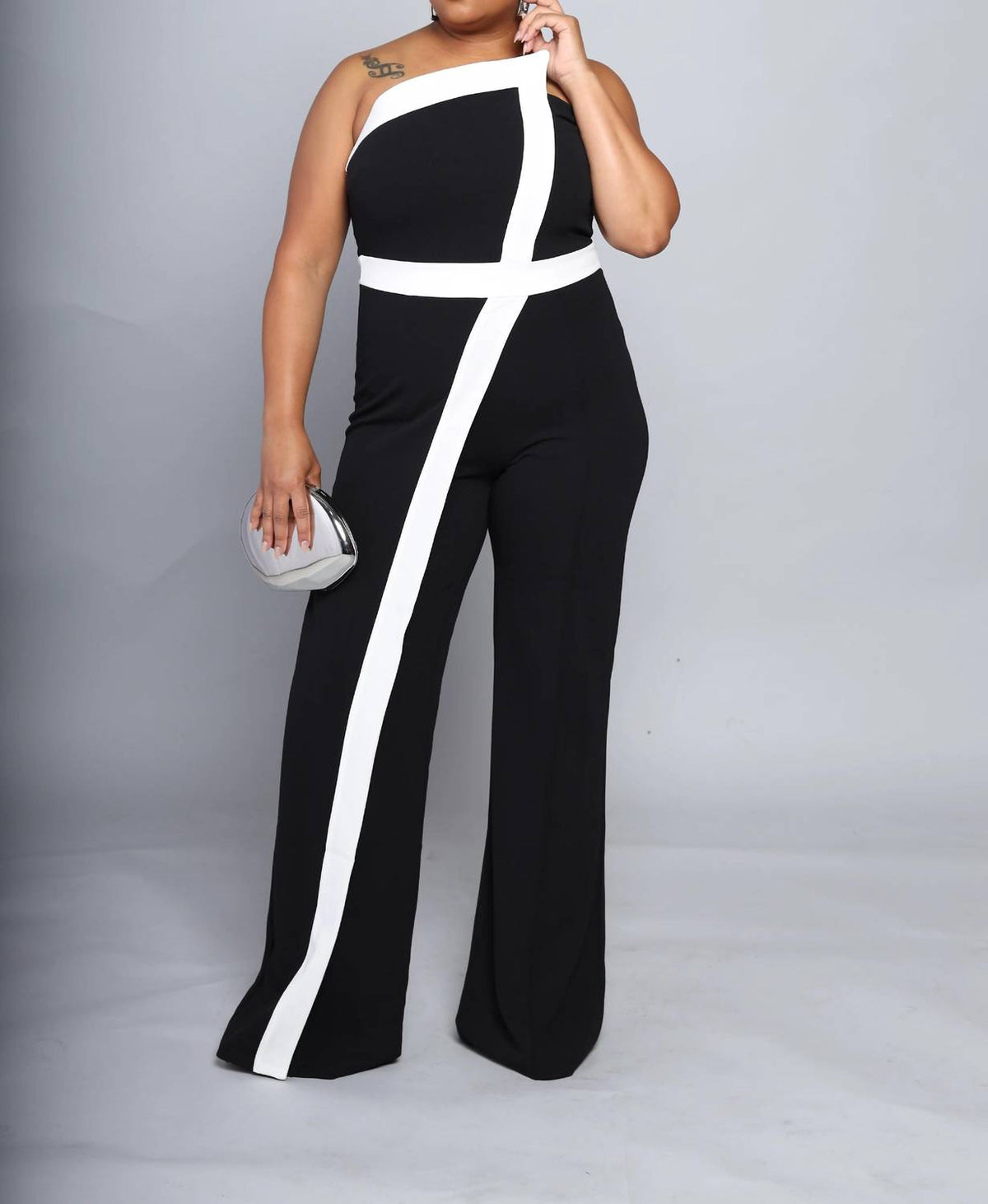Valentine - Color Block Sleeveless Jumpsuit