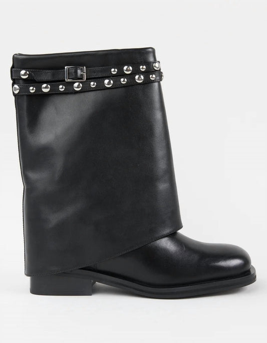 Free People - Women's Scorpio Studded Foldover Boots