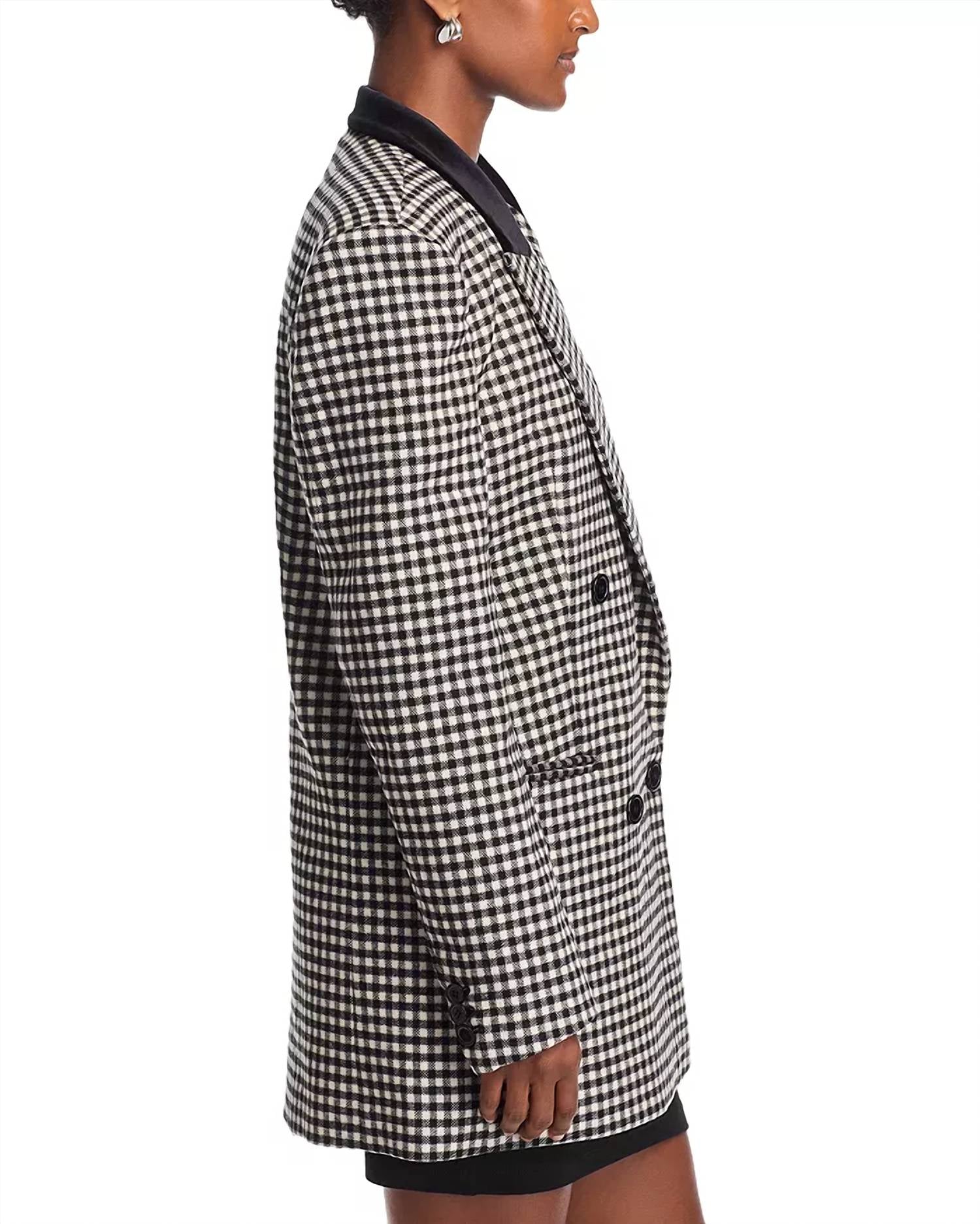 Ronny Kobo - Doe Checkered Blazer