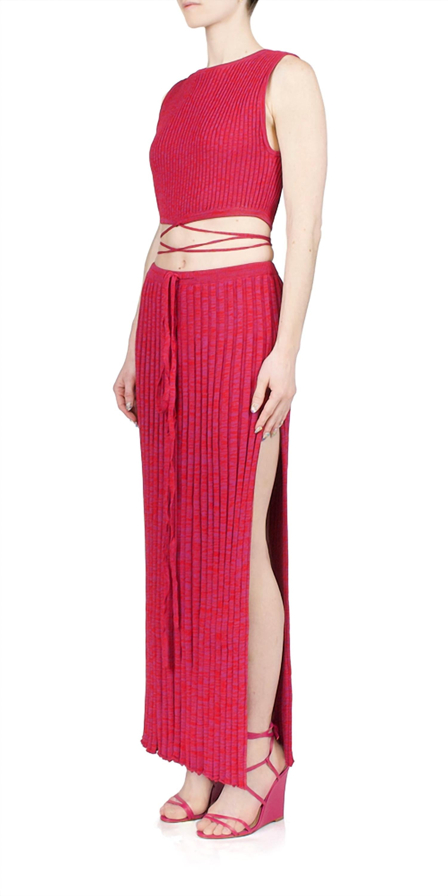 Christopher Esber - Sleeveless Knit Tie Crop
