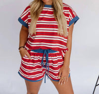 Sewn And Seen - Americana Stripe Set