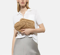 Luisa Cerano - Women's Braided Raffia Clutch Bag