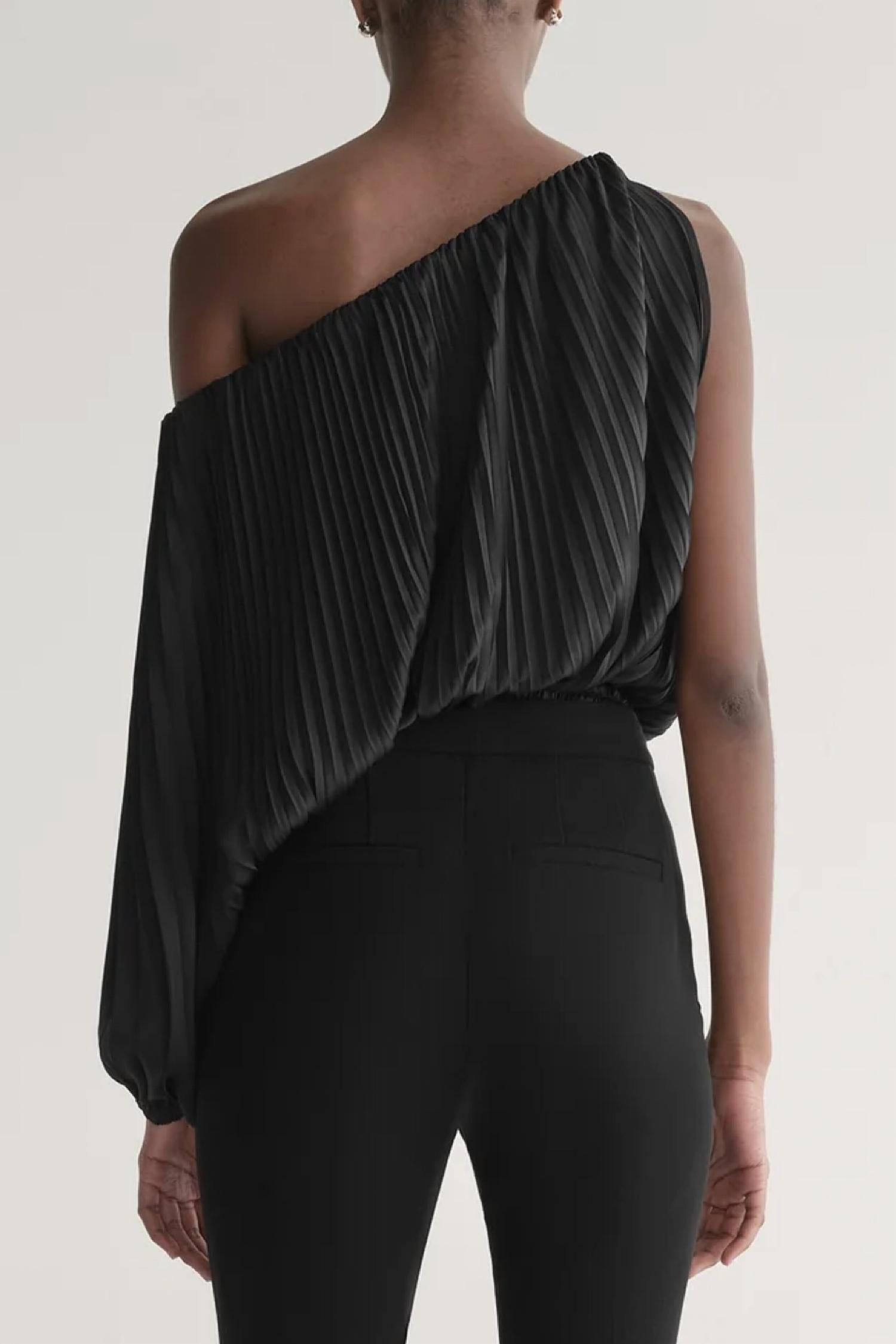 A.L.C. Mara Top in black - women's blouse - detail view