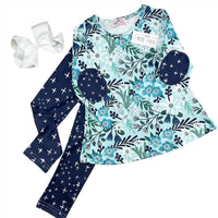 Pete + Lucy - Girls Winter Garden Pant Set