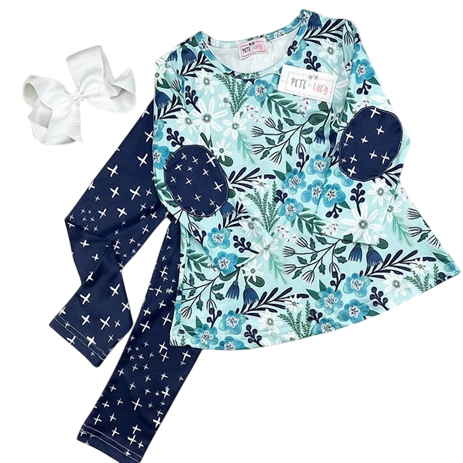 Pete + Lucy - Girls Winter Garden Pant Set