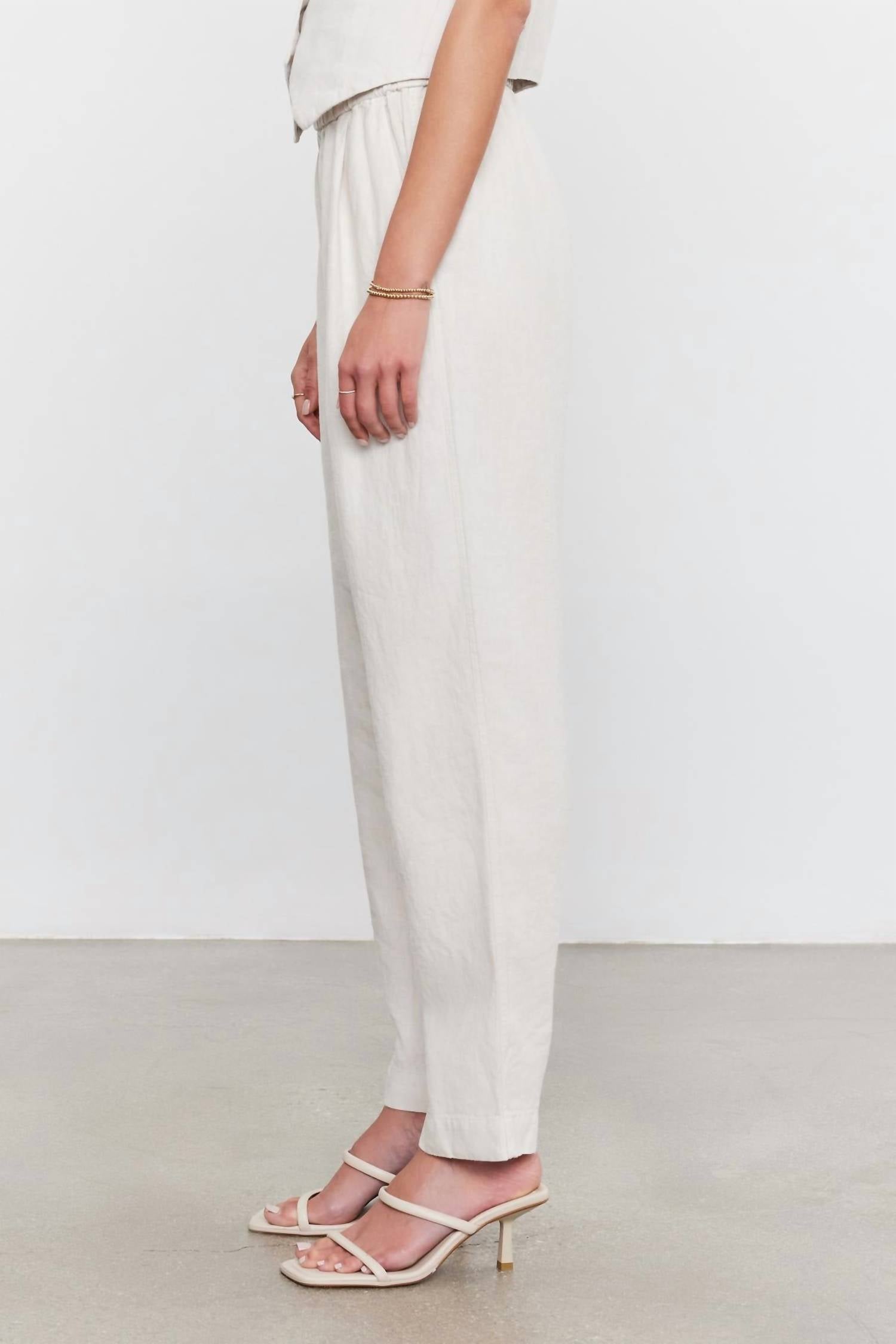 Velvet By Graham & Spencer - Jessie Heavy Linen Pant