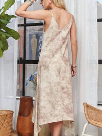 Adora - Printed Spaghetti Strap Midi Dress
