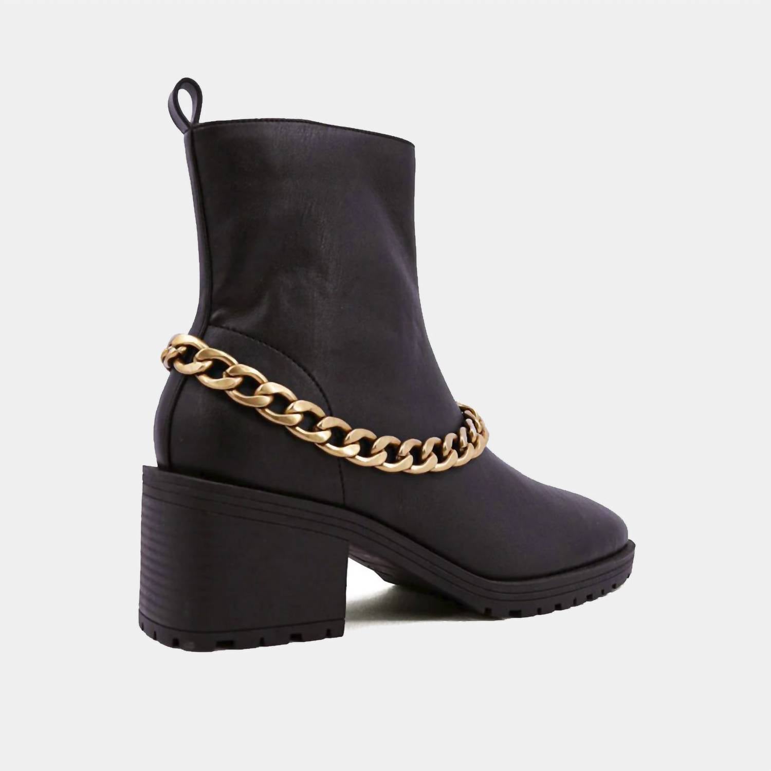 Shu Shop - Women's Yenni Combat Boot with Chain