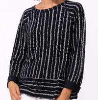 Escape By Habitat - Driftwood Stripe Lookout Pullover Sweatshirt