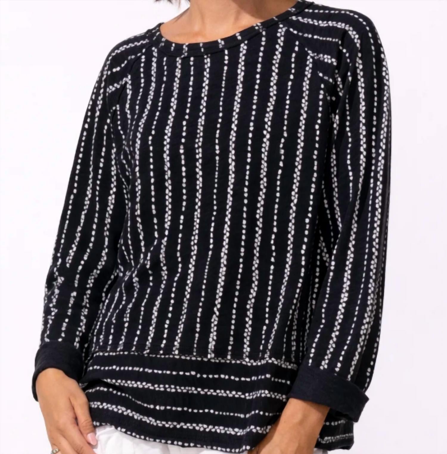 Escape By Habitat - Driftwood Stripe Lookout Pullover Sweatshirt